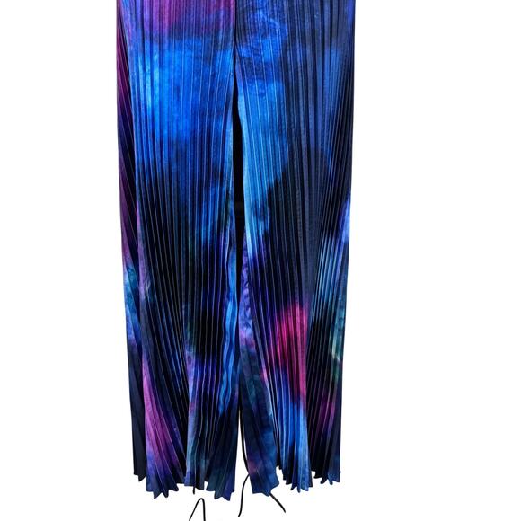 L'IDEE Bisous Pleated High Waisted Trouser Pants Women's 14‎ Galaxy Artsy Unique - Picture 7 of 15